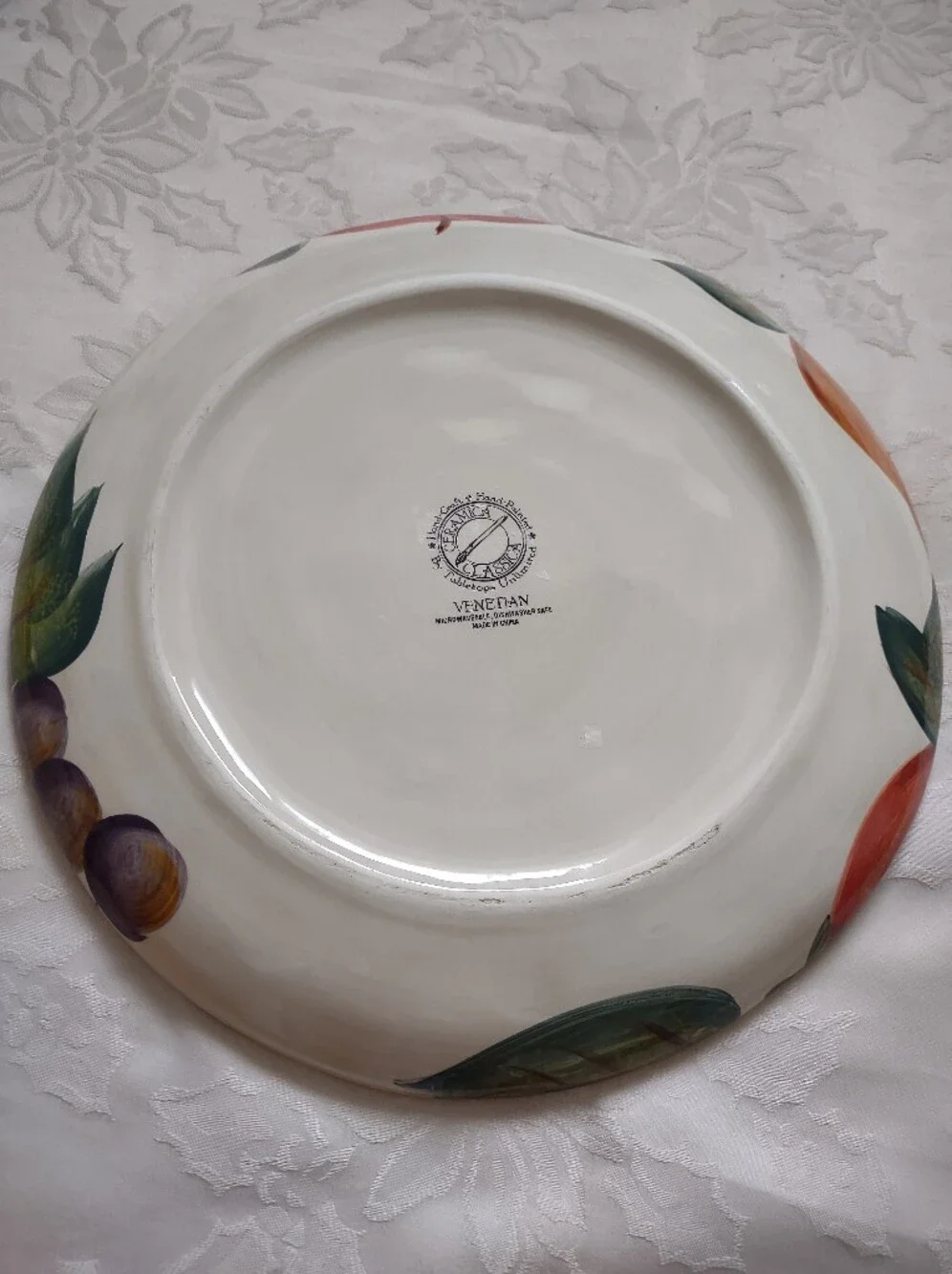 Venetian Hand Painted Fruits Mediteranean Ceramica Classica